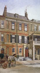 View of no 24 Cheyne Row, Chelsea, London