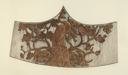 Peacock Stern Carving