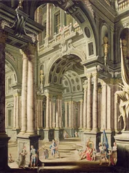 Imaginary Palace with David before Saul