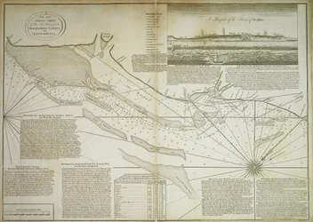 A new and correct chart of the sea coast, from Orfordness Lights to Prittlewell