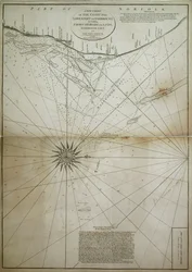 A New Chart of the Coast from Lowestoff to Hasbrough Including Yarmouth Roads and Sands, Hasbrough Gatt, and the New Lights