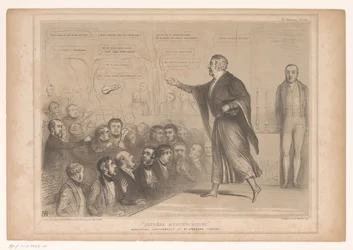 Caricature of Sir Robert Peel as Magician