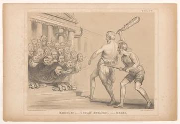 Caricature with Wellington as Hercules (HB Sketches)