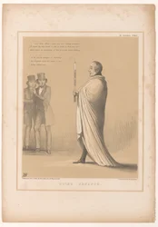 Caricature of Prime Minister Peel Doing Penance (HB Sketches)