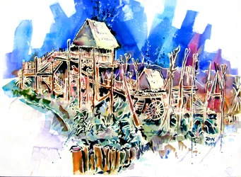 Stilted Tropical Village