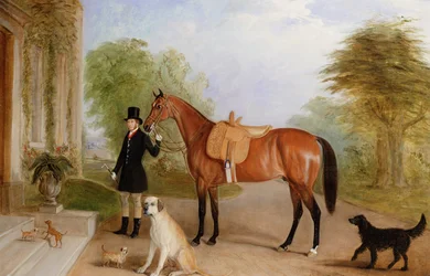 A Groom with a Horse