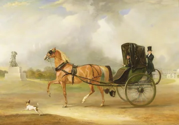 William Massey-Stanley Driving His Cabriolet in Hyde Park, 1833