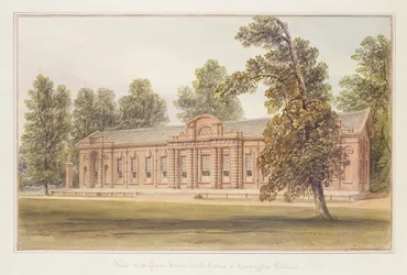 The Orangery or Greenhouse in the Garden of Kensington Palace