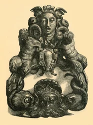 Door Knocker with Dolphins and Satyrs