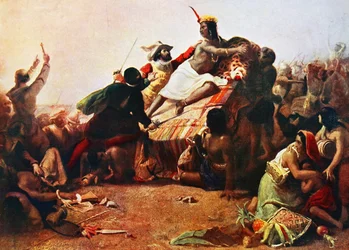 Pizarro Seizing the Inca of Peru