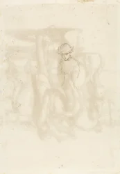 Rejected, Verso: Sketch of a Woman