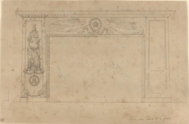 Design for the Chimney Piece in the Throne Room, Buckingham Palace