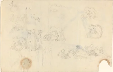 Sheet of Studies (recto and verso)