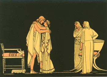 The meeting of Ulysses and Penelope