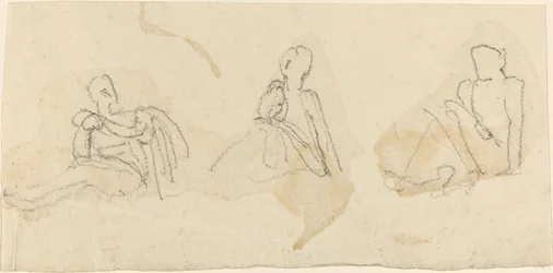 Three Seated Figures