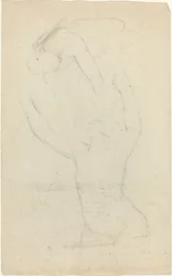 Two Airborne Figures Reaching out to One Another