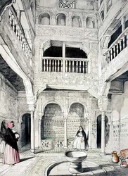 Entrance to the Baths, from 