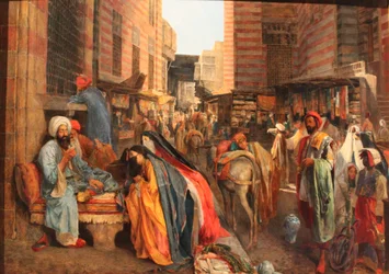Street Scene near the El Ghouri Mosque in Cairo