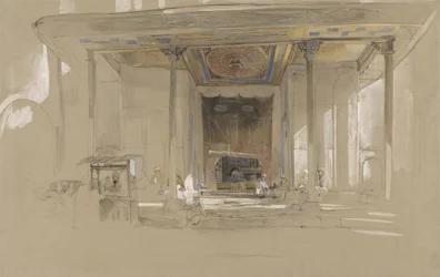 Main Entrance of the Great Mosque (Ulucami) Bursa, Turkey, c.1840