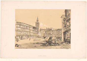 Sketches of a Trip to Spain: Plaza de San Francisco, Seville