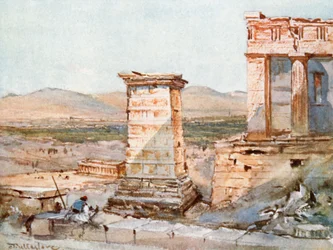 Athens. The Monument of Agrippa and the Pinacotheca