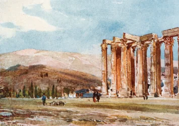 Columns of the Temple of Olympian Zeus from the North-West