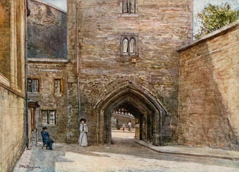 Gateway to Bloody Tower, with entrance to the Jewel House