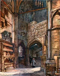 The North Ambulatory, Showing the Steps Which Lead Up to Henry VII