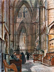 The South Ambulatory, Looking West Down the South Choir Aisle