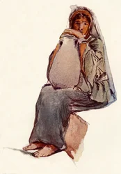 Water-Carrier Seated Figure, Jerusalem