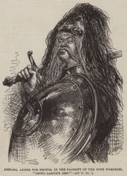 Armado, armed for Hector, in the Pageant of the Nine Worthies, Love