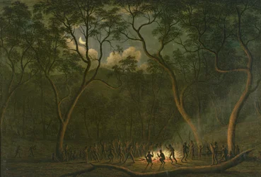 Aboriginal Coroboree in Van Diemen