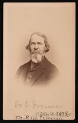 Portrait of Dr. Edward R. Foreman, March 12, 1872
