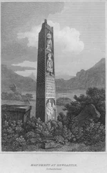 Monument at Bewcastle, Northumberland, 1814