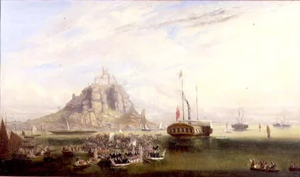 The Departure of Queen Victoria and Prince Albert from St. Michael