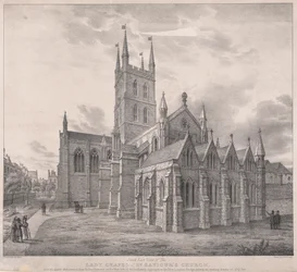 South East View of the Lady Chapel of St. Saviour