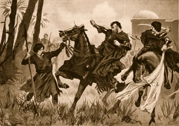 Defeat and Death of Sebastian I at the Battle of Alcazar