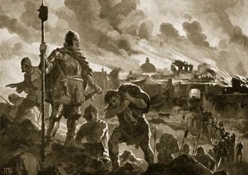 Ivan the Black sets fire to Zhabliak