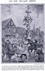 On the Village Green. Dancing Around the Maypole