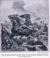 The Battle of Cannae 216 BC. The Roman Army Was All But Destroyed