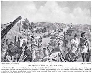 The Construction of the Via Appia, Illustration from 