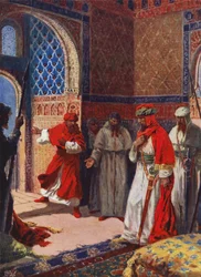 The Last Council of Boabdil at the Alhambra