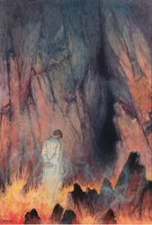 The spirit of humanity passing into the unknown