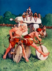A Prehistoric Dirt Track Race