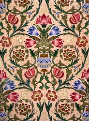 Single Stem Wallpaper Design, 1905