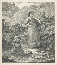 Plate 16. Two young girls, from 