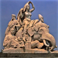 Asia, sculpture group from the Albert Memorial