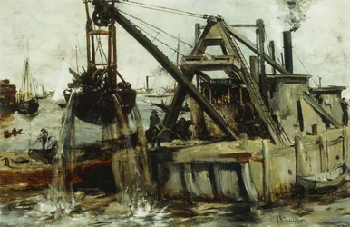 Dredging in the East River