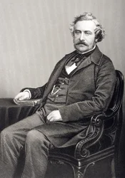 Martin Farquhar Tupper engraved by D.J. Pound from a photograph, from 