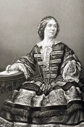 Miss Amy Sedgwick engraved by D.J. Pound from a photograph, from 